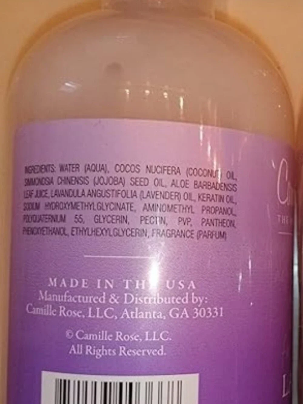 (1)Camille Rose Lavender Crush Curl Defining Hair Gel